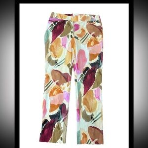 Chico Brigitte So Slimming Pants Size Medium Chicos Size 2 Abstract Print